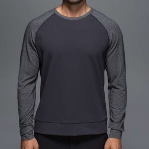 Lululemon Men’s Crew Pullover - Blue & Black SZ LG